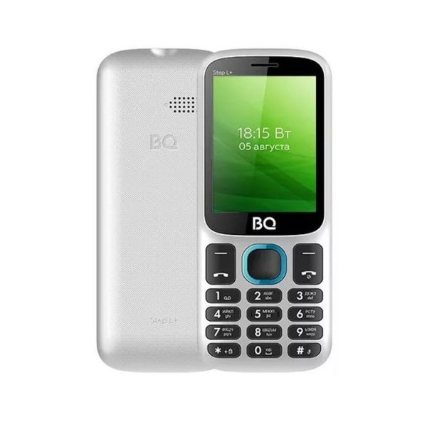 Кнопочный телефон BQ-2440 Step L белый/голубой