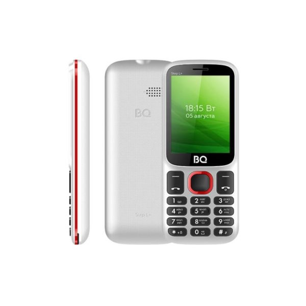 Кнопочный телефон BQ-2440 Step L белый/красный