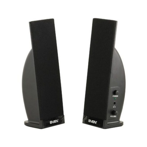 Динамики Sven 230 пластиковые, 2x2Вт, черные