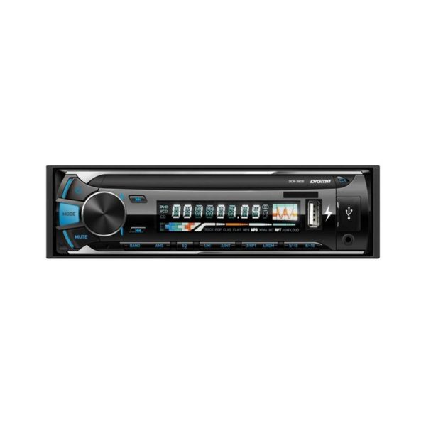 Автомагнтола Digma DCR-380B 1DIN 4x45Вт
