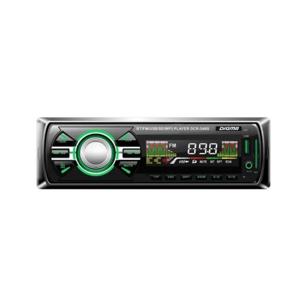 Автомагнтола Digma DCR-340G 1DIN 4x45Вт