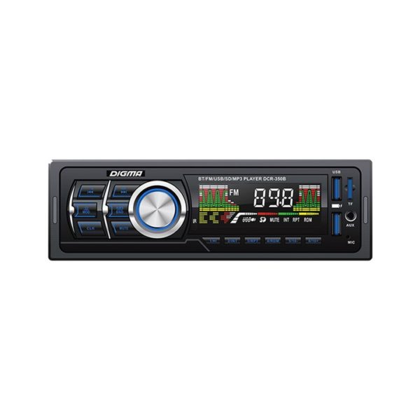 Автомагнтола Digma DCR-350B 1DIN 4x45Вт