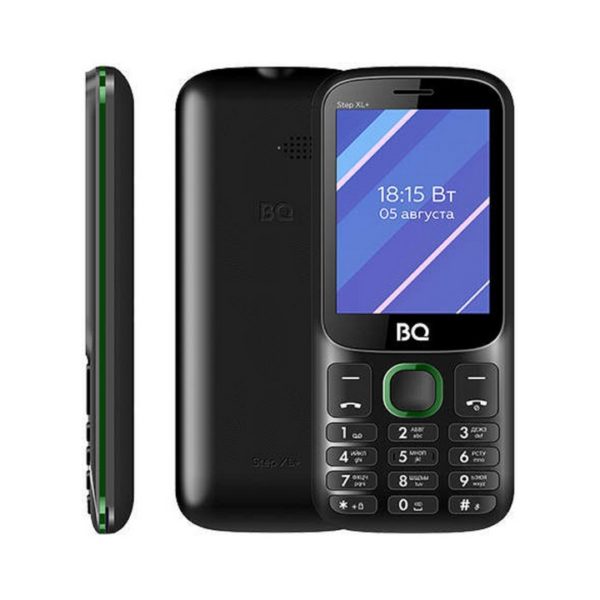 Кнопочный телефон BQ BQ 2820 Step XL+ Black+Green