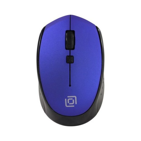 Мышь беспроводная Oklick 488MW черный/синий оптическая (1600dpi) беспроводная USB