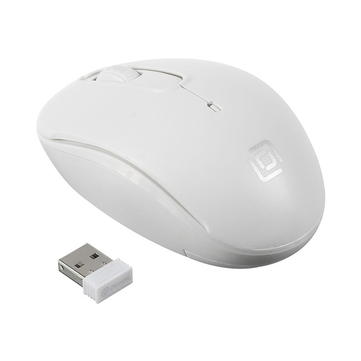 55498 Беспроводная мышь Oklick 505MW белый оптическая (1000dpi) беспроводная USB (3but) — изображение 1