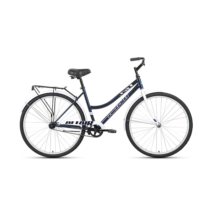 59428 Велосипед FORWARD/ALTAIR city 28 Low (28" 1ск.) 20-21 темно-синий/белый — изображение 1