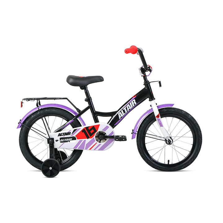 59448 Велосипед FORWARD/ALTAIR 18 KIDS (18" 1ск.) 20-21 черный/белый — изображение 1