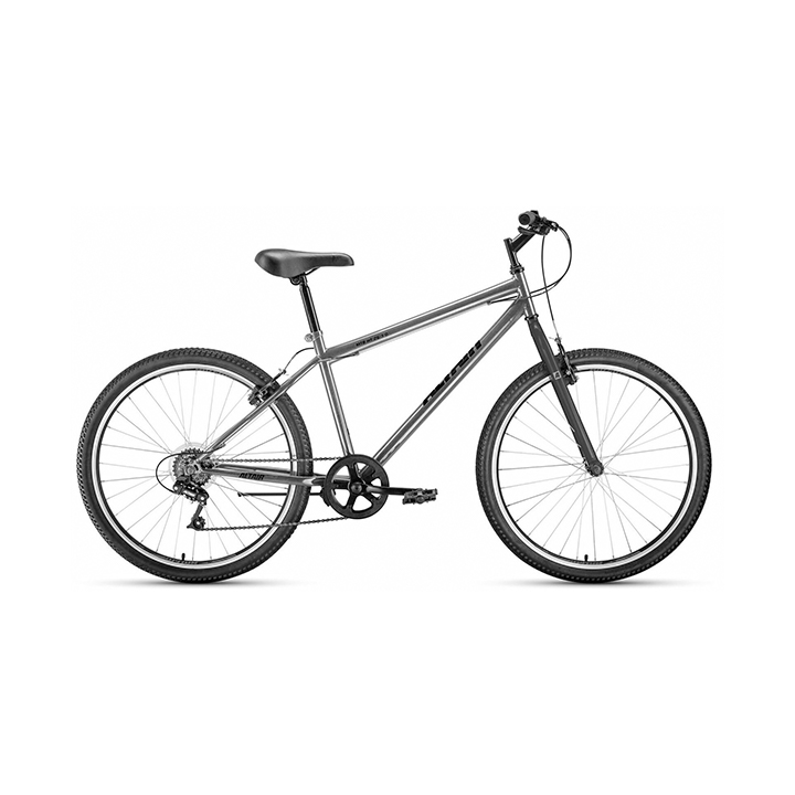 61302 Городской велосипед MTB HT 26 1.0 (26" 7ск.) 19" тёмно-серый/черный — изображение 1
