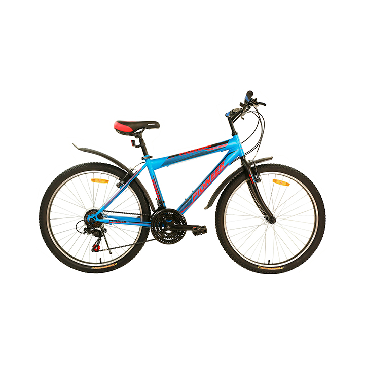 61442 Городской велосипед Pioneer Pilot 26''/19'' blue-red-lightblue — изображение 1