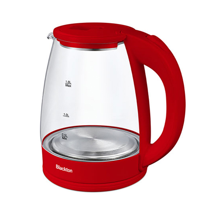 62833 Электрочайник стеклянный Blackton Bt KT1800G Красный — изображение 1