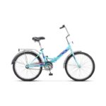 Складной велосипед STELS Pilot-710 City (24" 1ск.) 14" Морск.волны