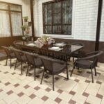 Набор садовой мебели из экоротанга Deco Classic на 10 персон