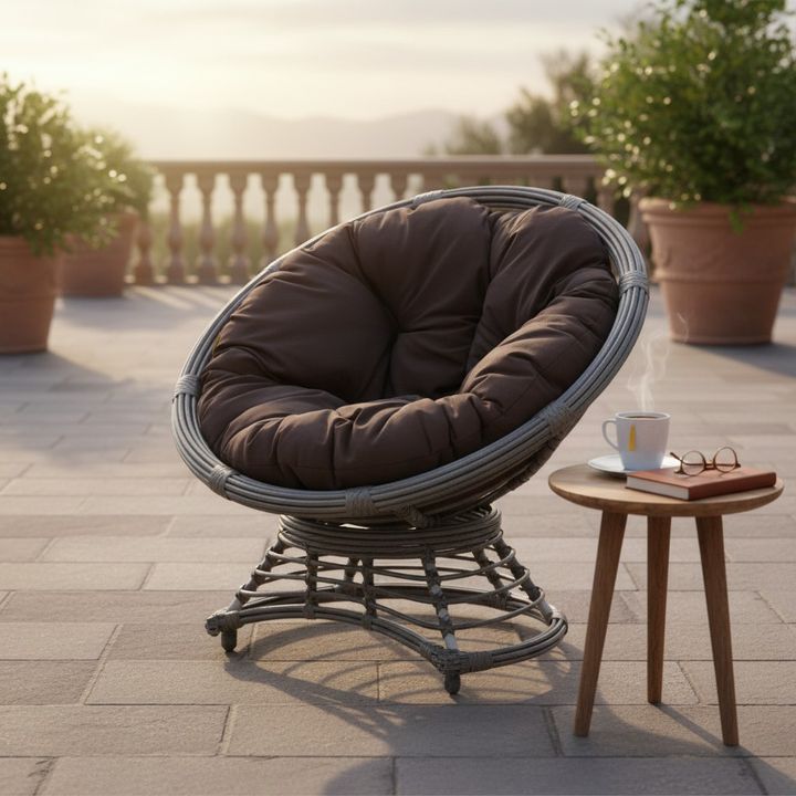 Кофейное кресло для садовой мебели из экоротанга Luna Кофейное кресло для садовой мебели из экоротанга Luna