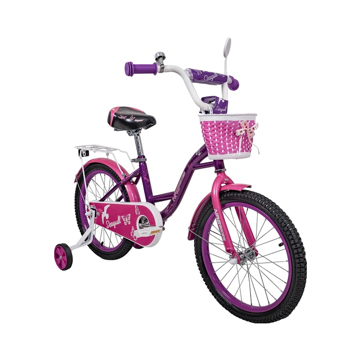 Детский велосипед NRGBIKES SEAGULL 18" violet-hot pink-white Детский велосипед NRGBIKES SEAGULL 18" violet-hot pink-white