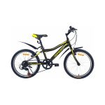 Детский велосипед NRG Bikes FALCON 20''/11'' black-lemon-silver