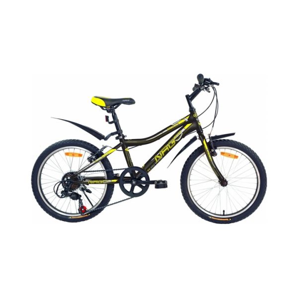 Детский велосипед NRG Bikes FALCON 20''/11'' black-lemon-silver