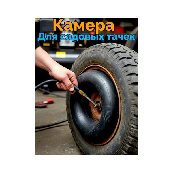 Камера для колеса тачки 4.00-8 высокое качество